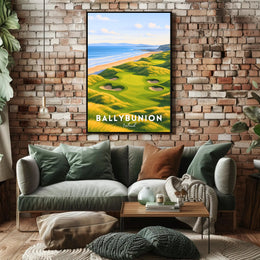 Ballybunion Coastal Golf Course Scenic Travel Poster