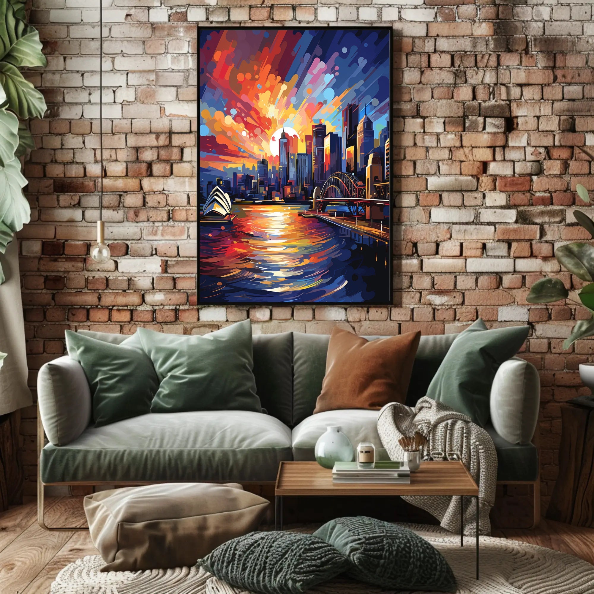 Sydney Harbor Twilight Scenic Art Travel Poster