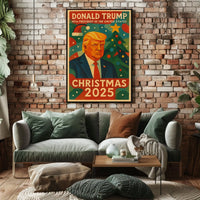 Donald Trump Christmas 2025 Political or Propaganda Poster