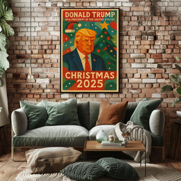 Donald Trump Christmas 2025 Political or Propaganda Poster