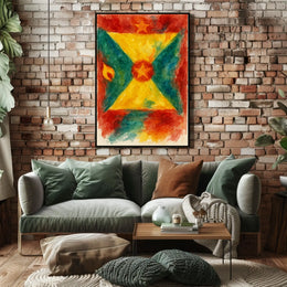 Vibrant Abstract Flag Poster