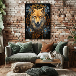 Majestic Wolf Portrait Poster PosterGoat