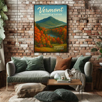 Vermont Nature Tapestry Poster Wall Art Print