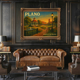 Heart of the Prairie Travel Poster Art Print
