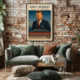 JFK Legacy Vintage Patriotic Poster for Inspiration