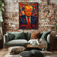 Donald Trump 47th President of the United States Glitch Hop Art Poster