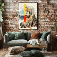 Cliffside Architecture Poster