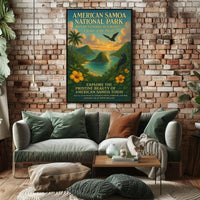 American Samoa National Park Nature Travel Poster