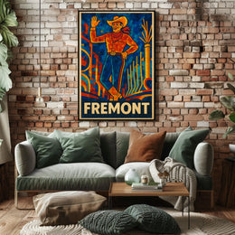 Fremont Mosaic Cowboy Poster