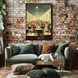Classroom of the Past Poster