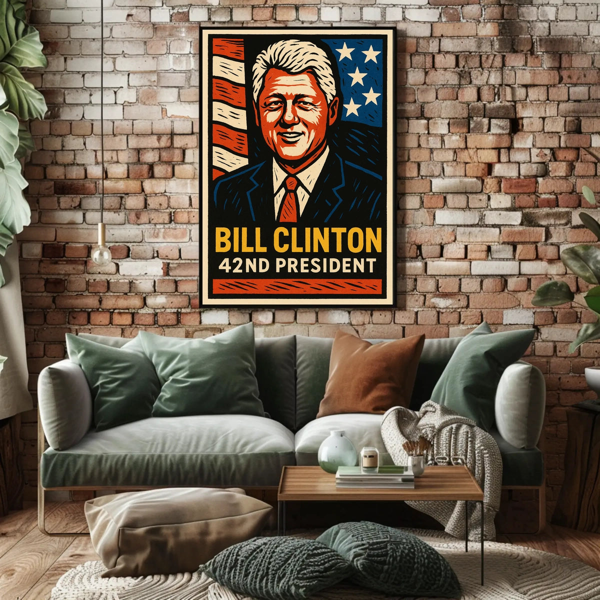 Bill Clinton 42nd President Poster