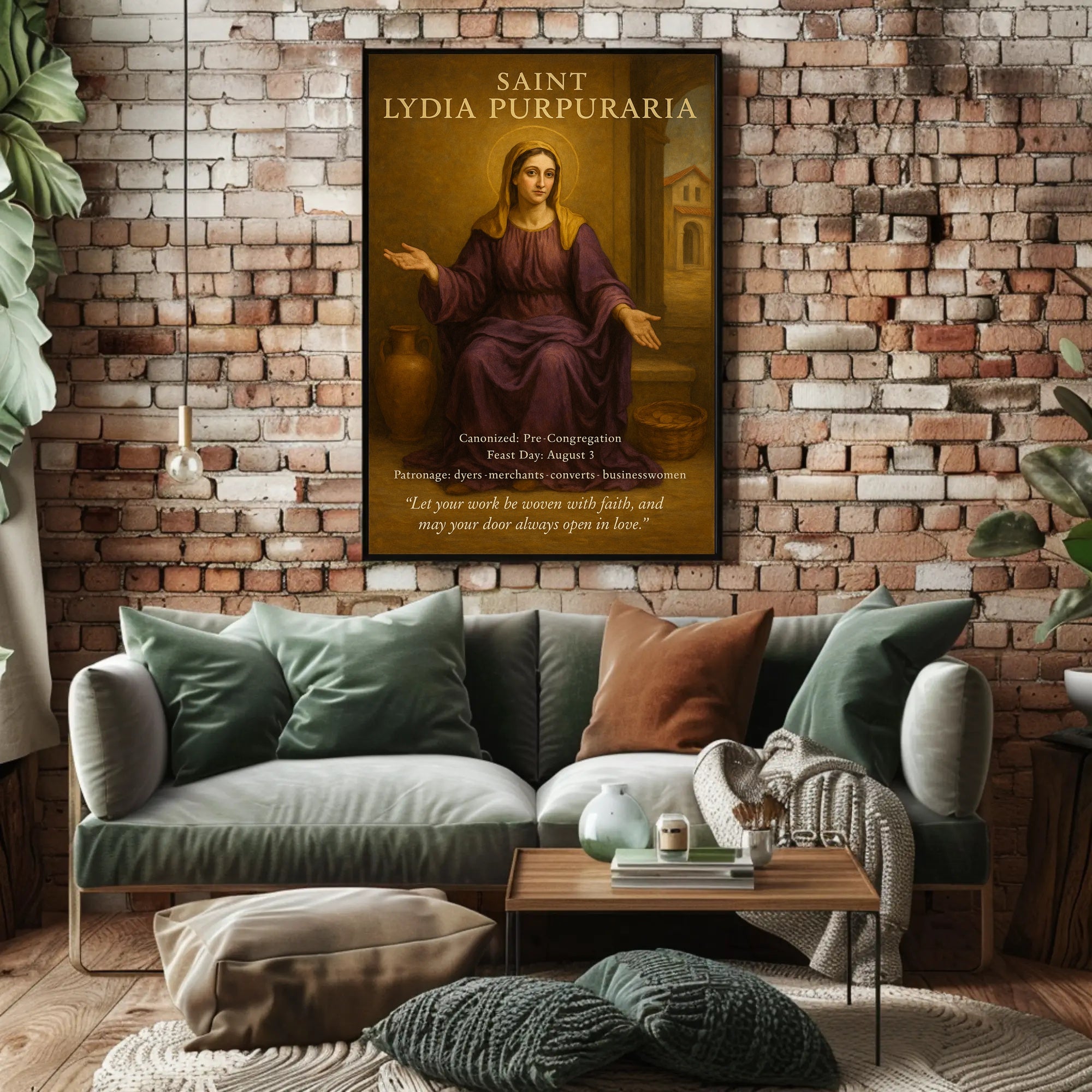 Saint Lydia Reverent Poster for Cultural or Heritage Poster