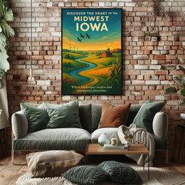 Discover The Heart Of Iowa Poster