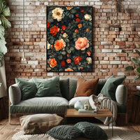 Lush Vintage Rose Arrangement Artistic Poster