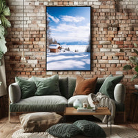 Winter Serenity In The Mountains Poster