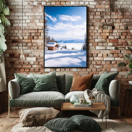Winter Serenity In The Mountains Poster