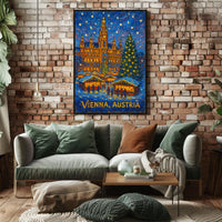 Vienna Winter Wonderland Vintage Wanderlust Poster