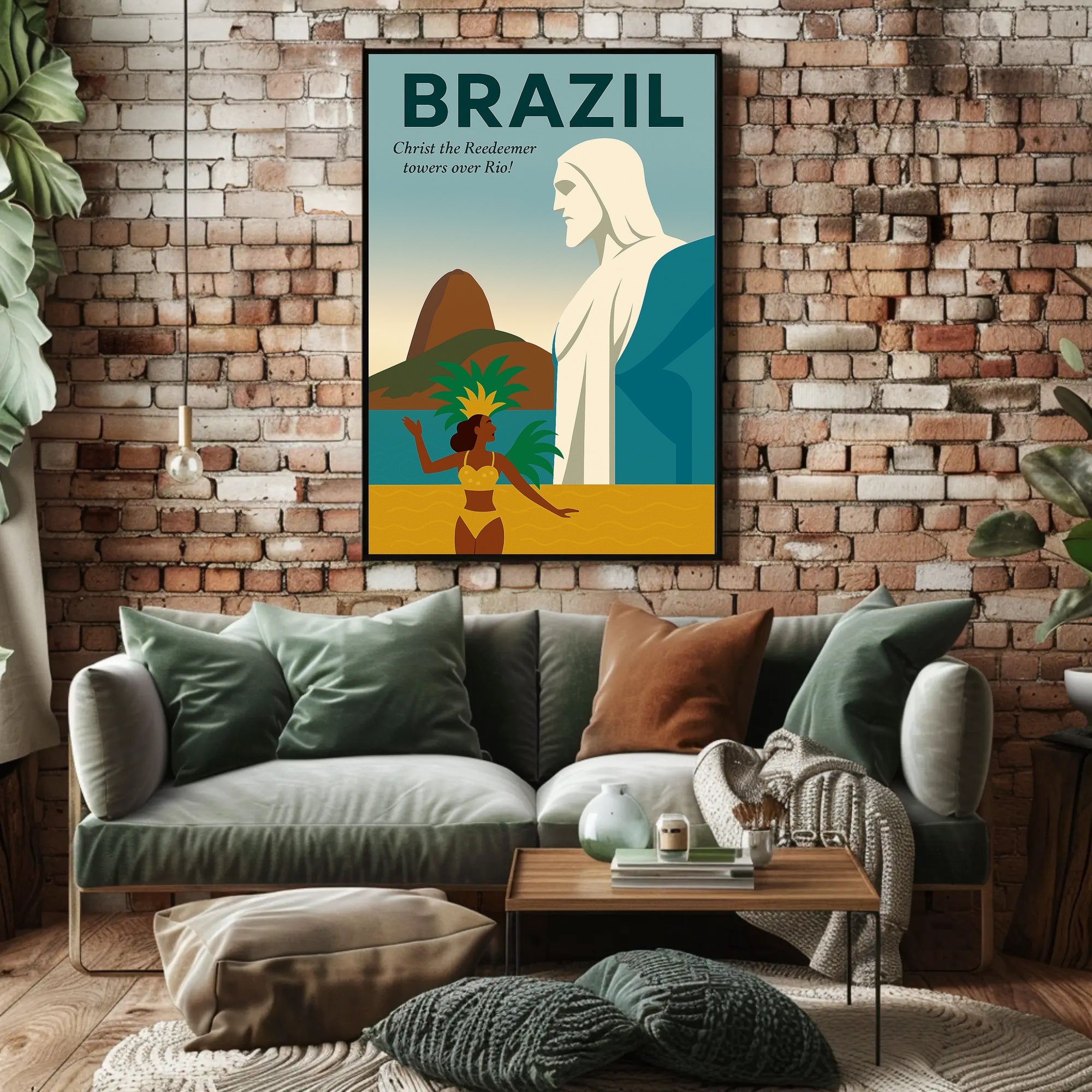 Christ the Redeemer Over Rio Poster PosterGoat