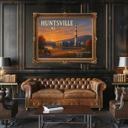 Huntsville Travel Poster Where Innovation Shines