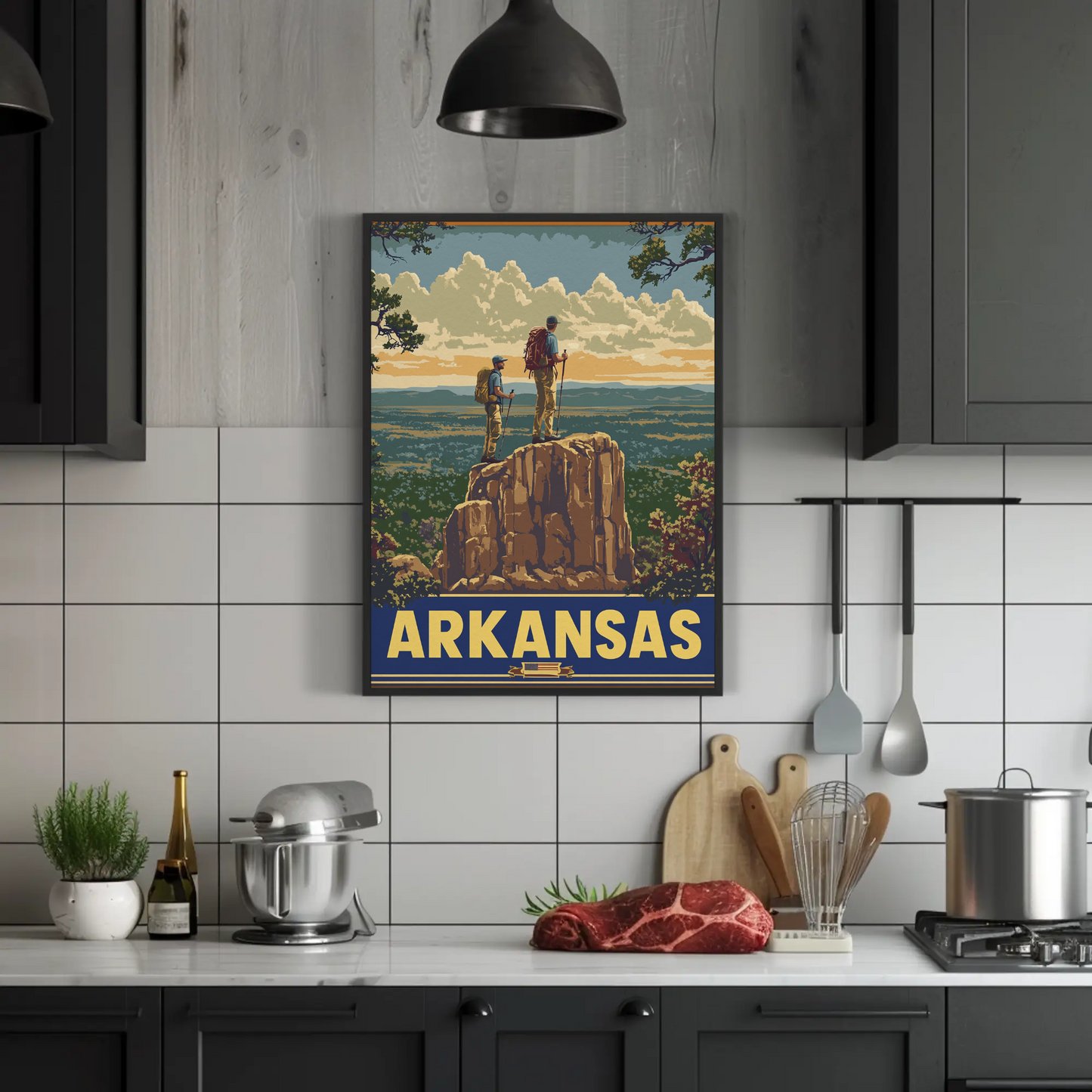 Vintage Poster Arkansas Hikers