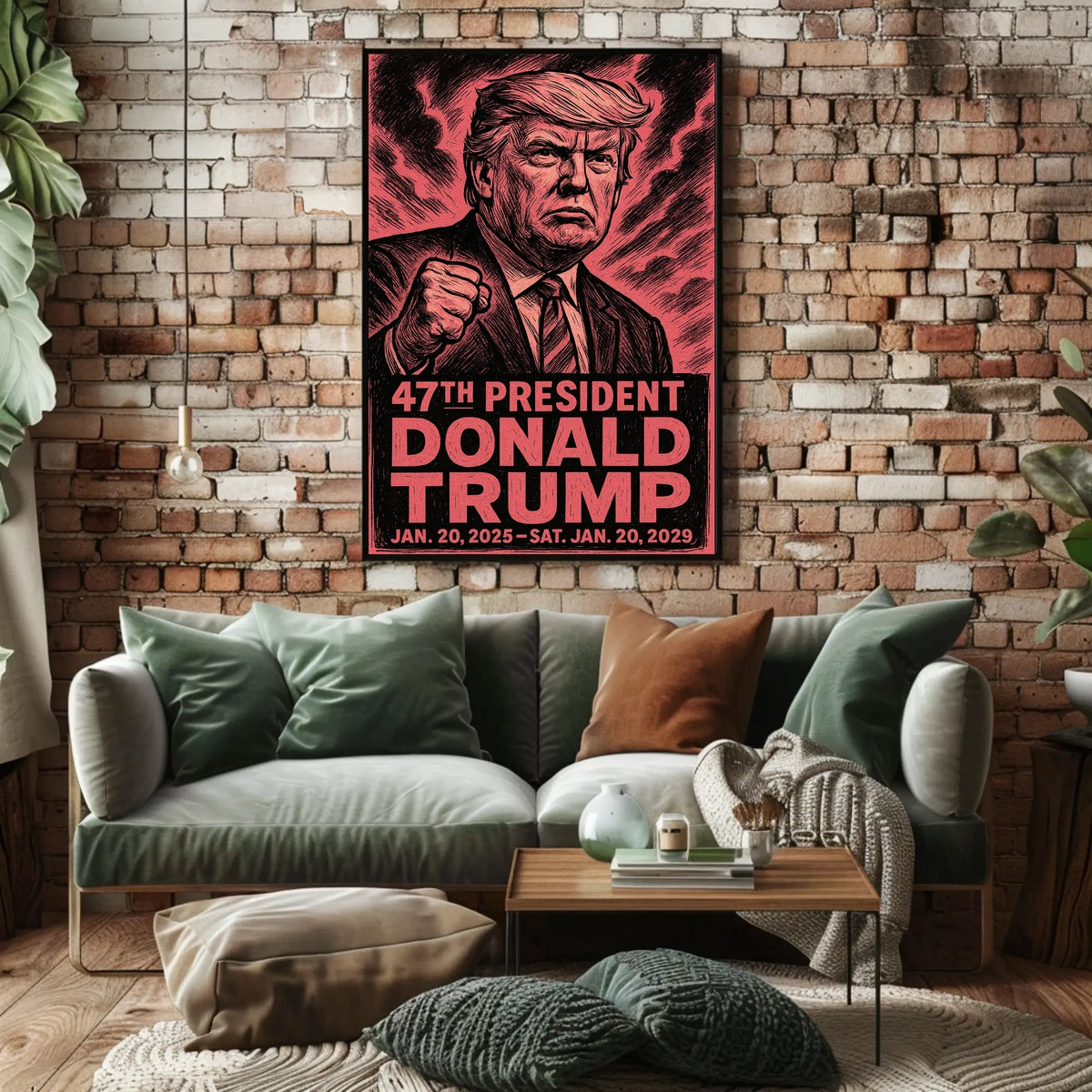 Donald Trump Spirit Resilience Patriot Expressionism Poster