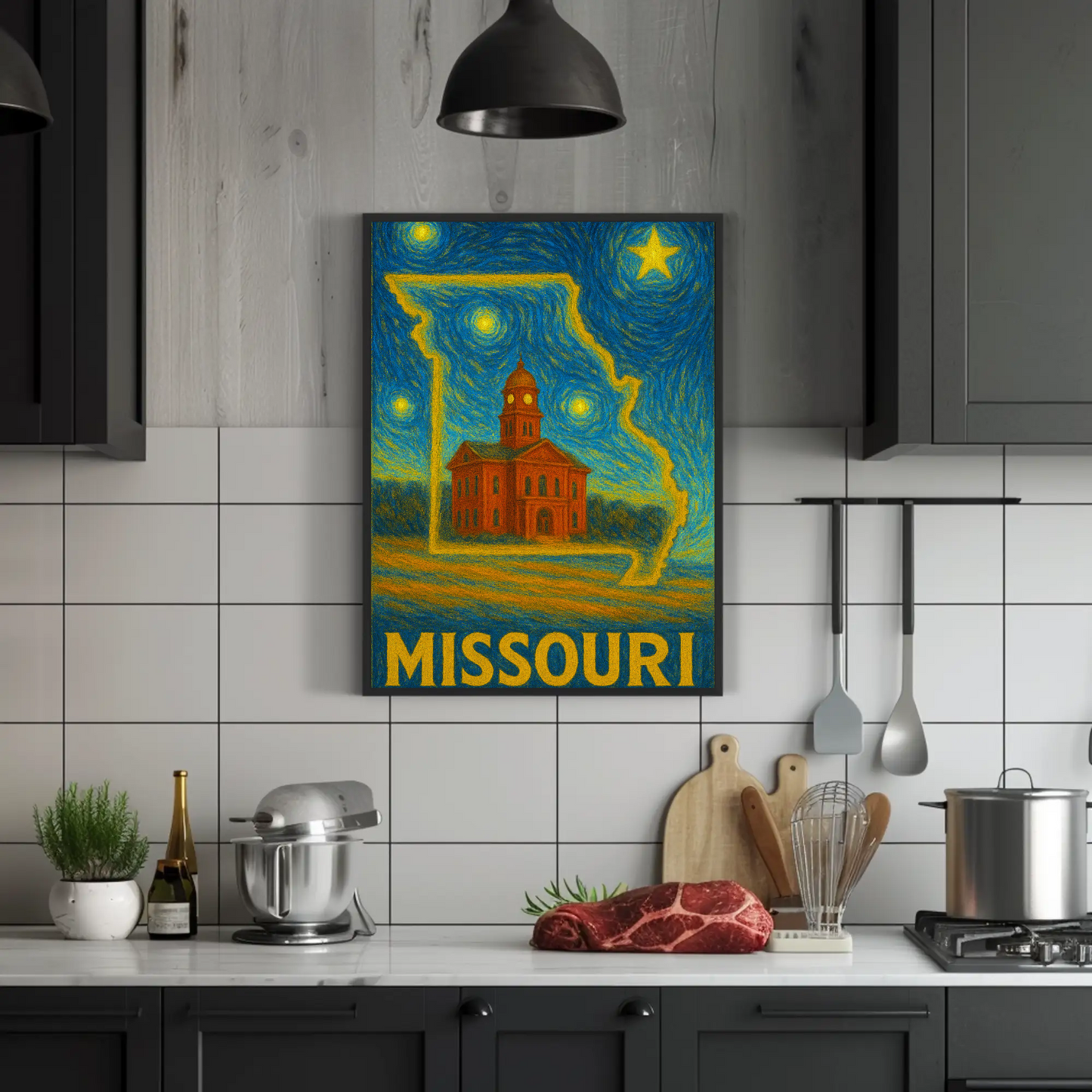 Missouri Starry Night Poster