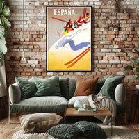 España Winter Sports Promotion Poster