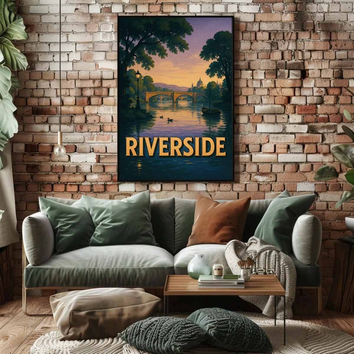 Riverside Serenity Poster