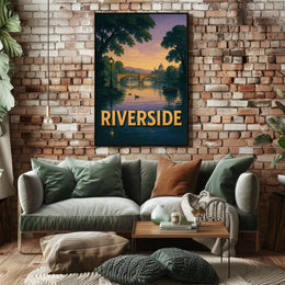 Riverside Serenity Poster