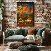 Georgia Where The Old South Meets New Poster