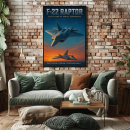 F-22 Raptor The Future Of Aerial Poster