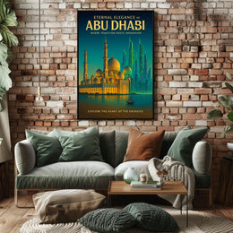 Abu Dhabi Elegance and Innovation Travel Poster