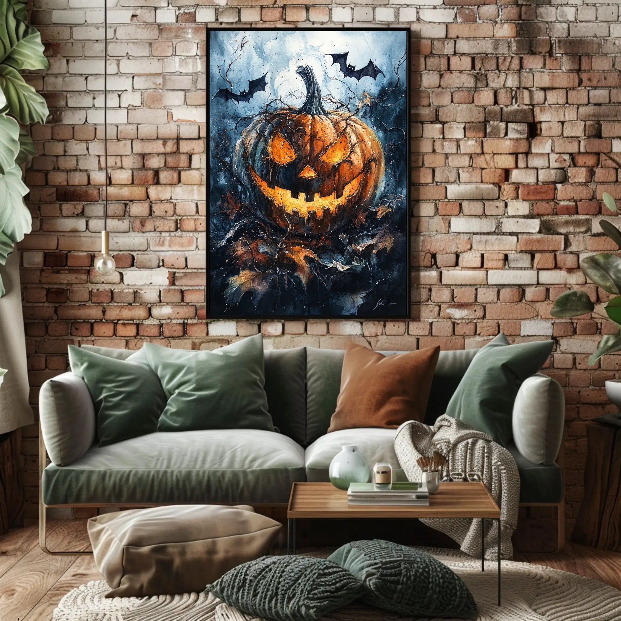 Haunted Pumpkin Poster