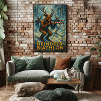 Reindeer Biathlon Poster