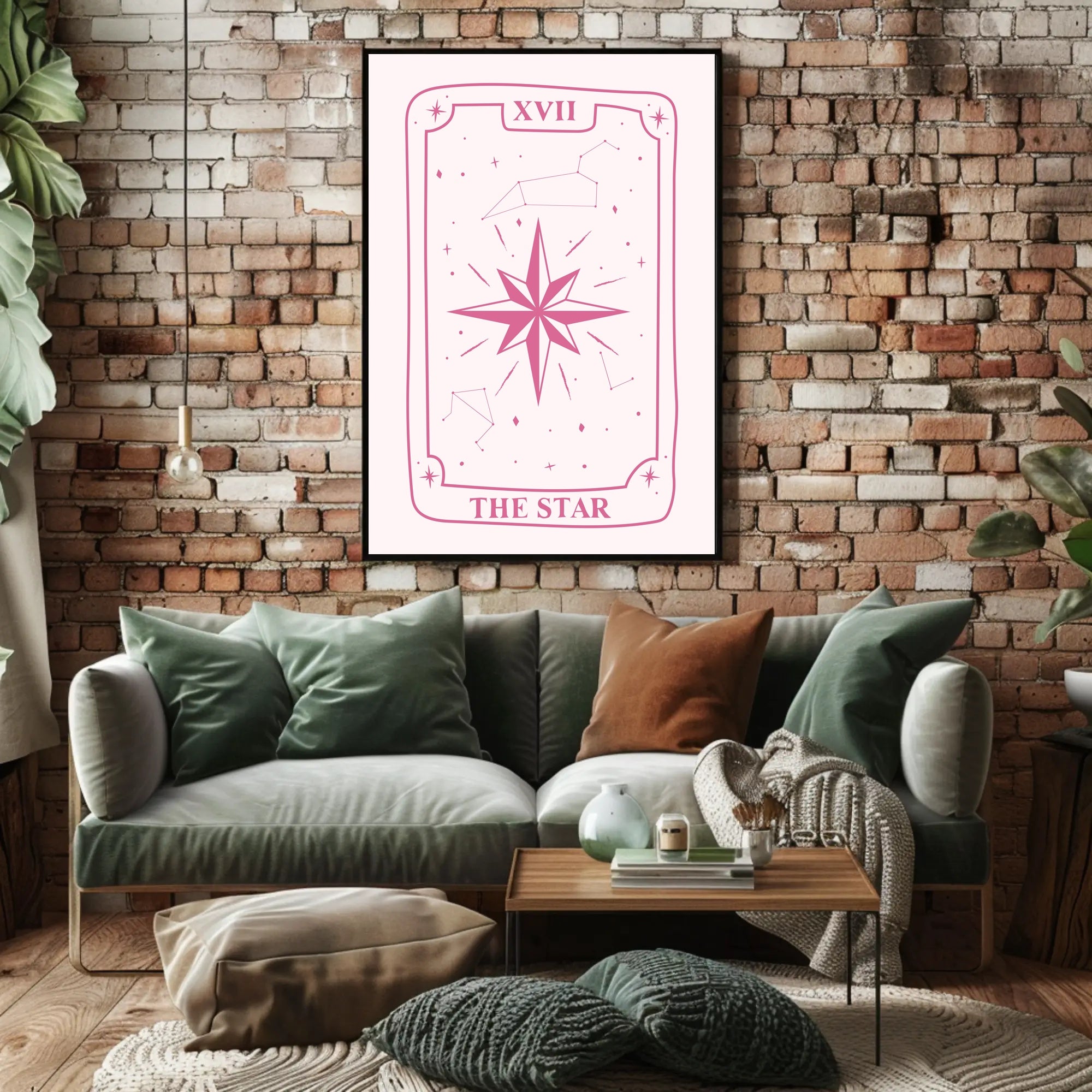 The Star Tarot Card Minimalist Artwork - Abstract Poster PosterGoat