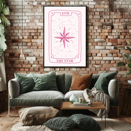The Star Tarot Card Minimalist Artwork - Abstract Poster PosterGoat