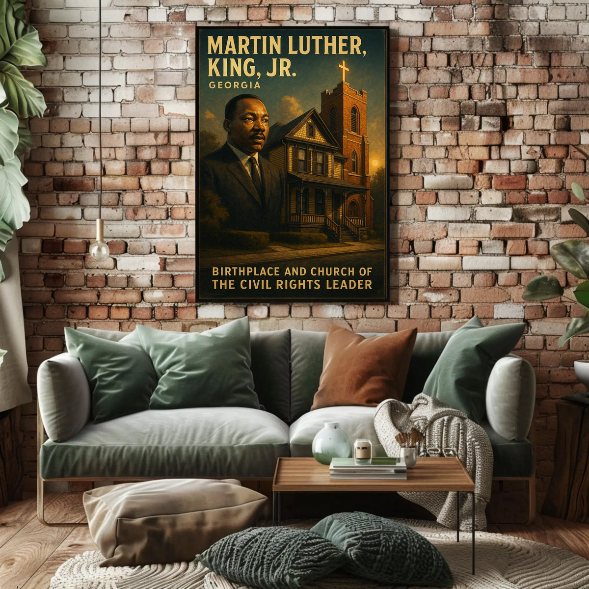 Martin Luther King Jr. Birthplace And Poster