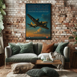 Boeing B-17 Flying Fortress Poster