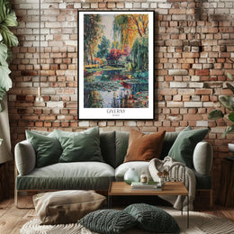 Giverny Garden Serenity: Impressionistic Artistic Poster PosterGoat