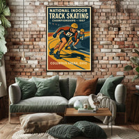 National Indoor Track Skating Poster
