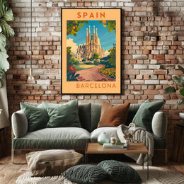 Barcelona Travel Poster