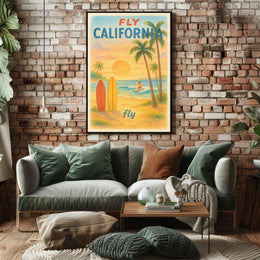 Fly California Poster