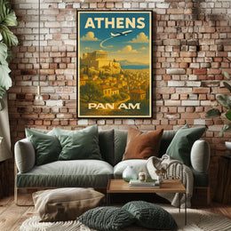 Athens Travel Poster