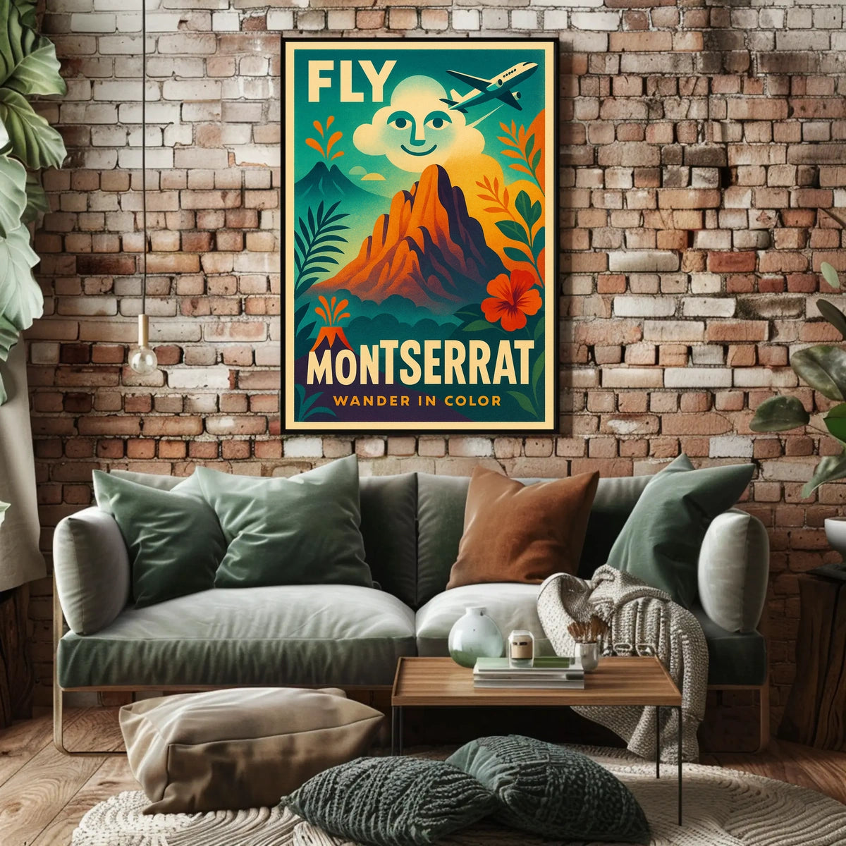Fly to Montserrat Poster