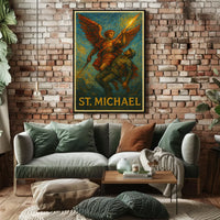 St. Michael Archangel Valor and Protection Poster
