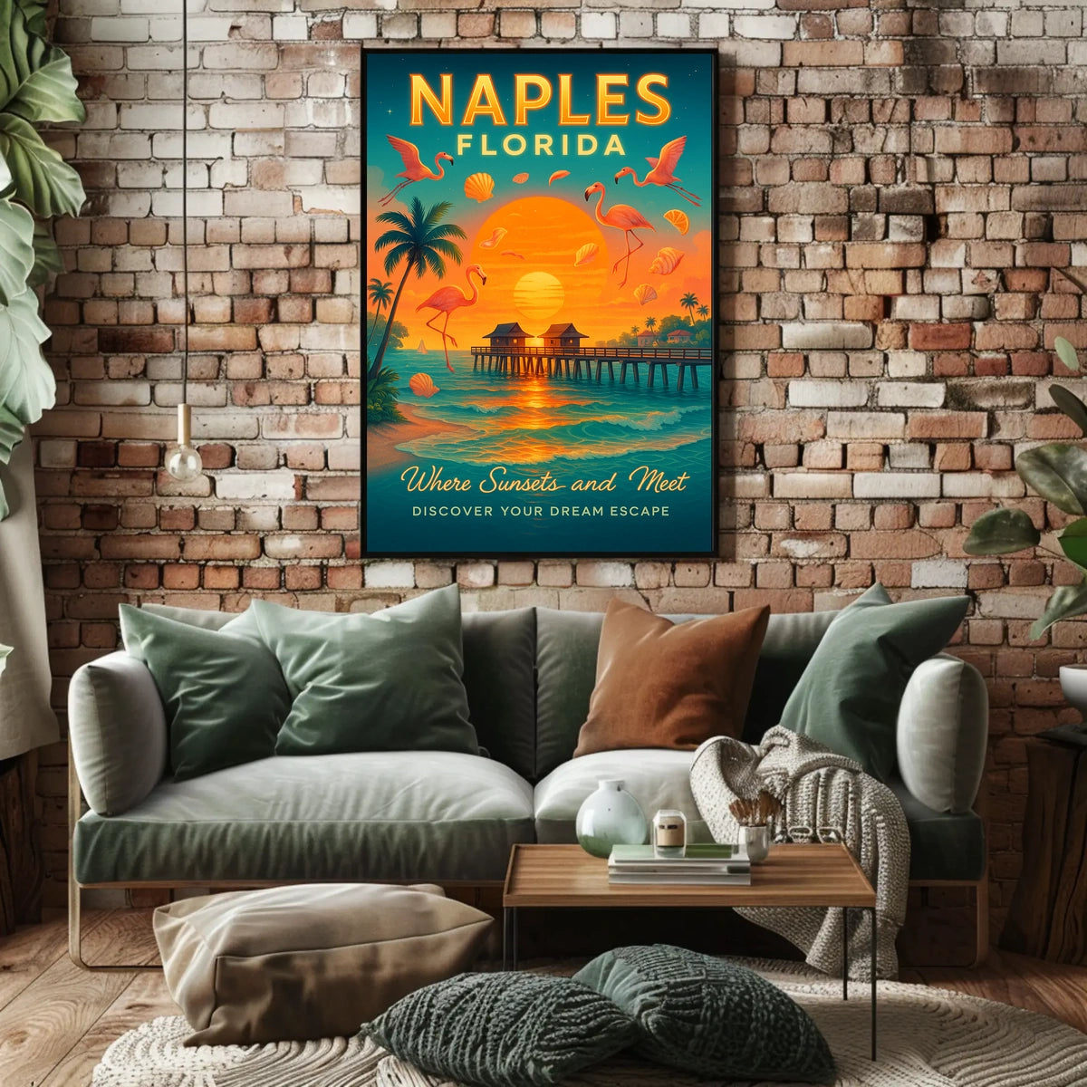 Naples, Florida Where Sunsets and Meet Poster