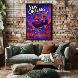 New Orleans The Heartbeat of Jazz Poster PosterGoat