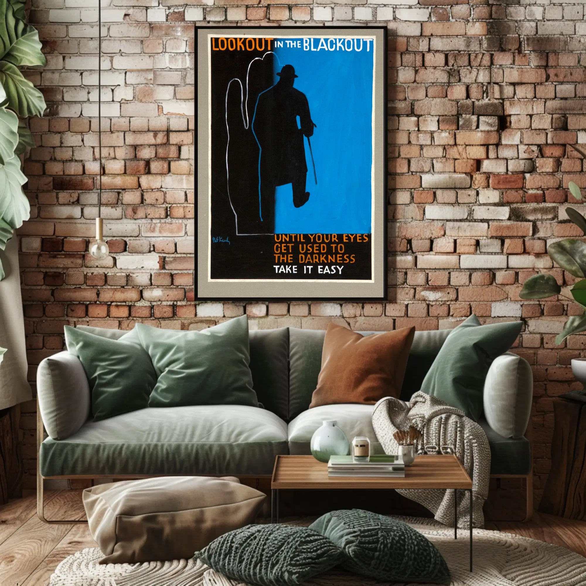 Lookout in the Blackout Poster PosterGoat