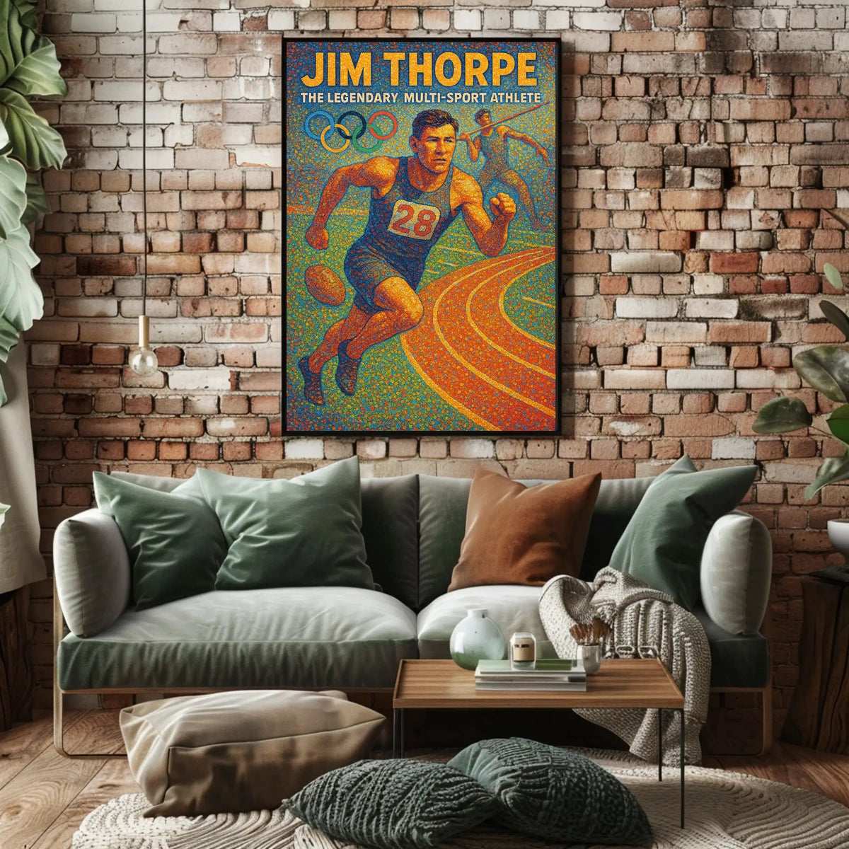 Jim Thorpe Legendary Athlete Poster