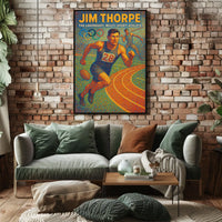 Jim Thorpe Legendary Athlete Poster